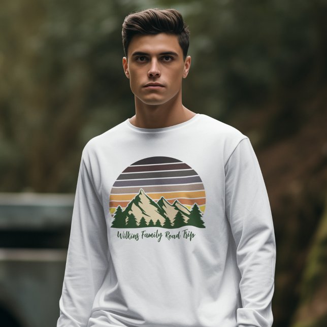 Forest Family Road Trip Custom Long Sleeve T-Shirt (Creator Uploaded)