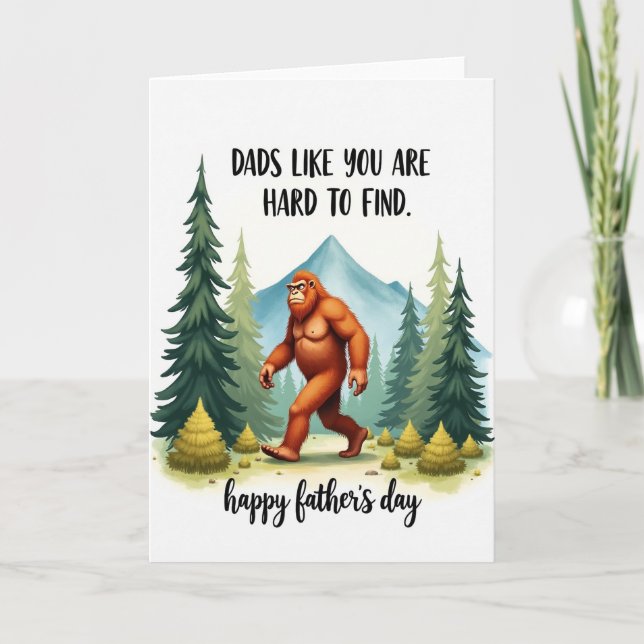 Forest Fathers Day Ape Card (Front)