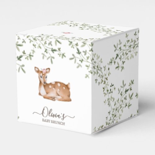 Forest Fawn Baby Shower Favor Boxes