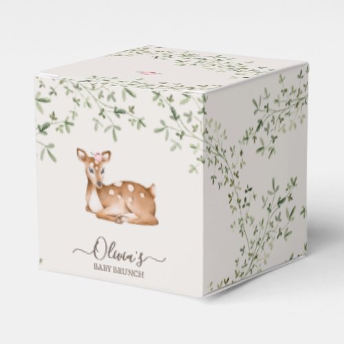 Forest Fawn Baby Shower Favor Boxes