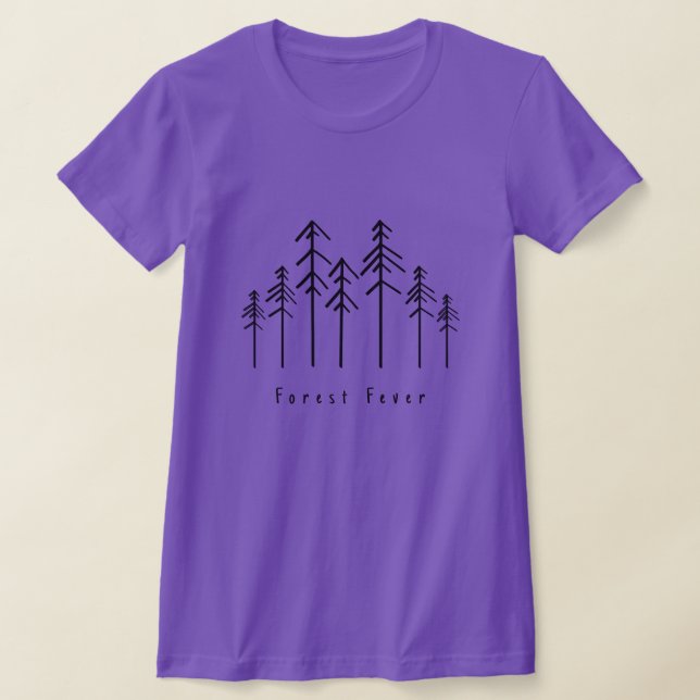 **Forest Fever Modern Boho  T-Shirt (Laydown)