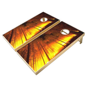 Forest Fire Cornhole Set