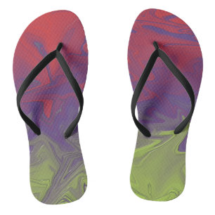 Forest Fire Flip Flops
