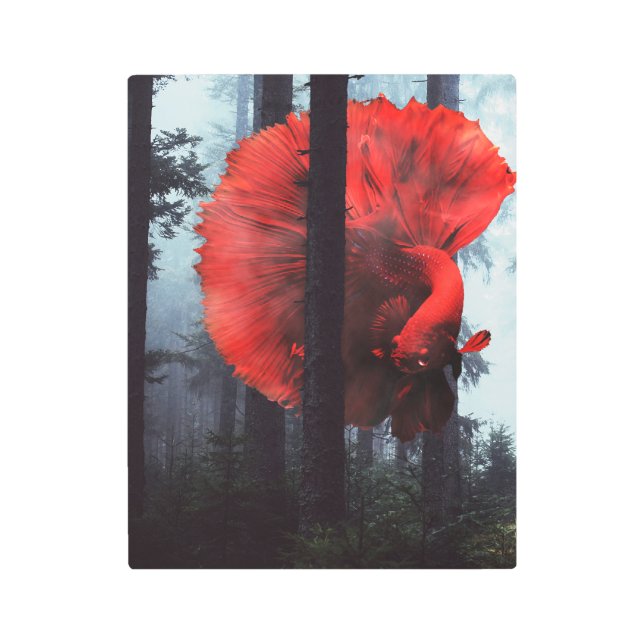 Forest Fish Metal Print (Front)