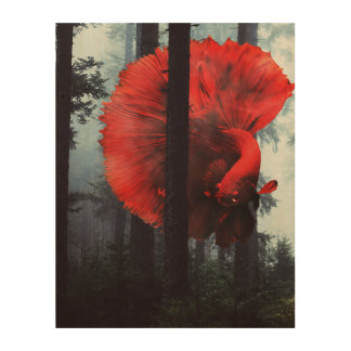 Forest Fish Wood Wall Art