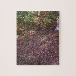 Forest Floor October Confetti Jigsaw Puzzle