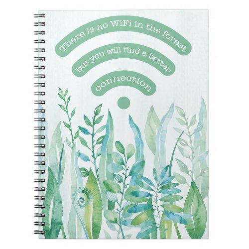 Forest floor _ tropical leaves plus quote notebook