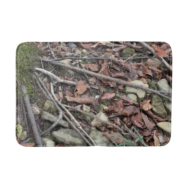 Forest Floor with Arrowhead Bath Mat (Front)