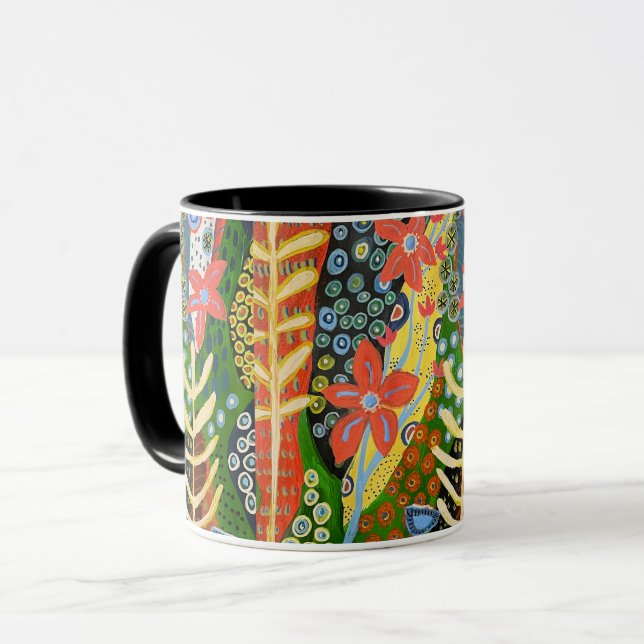 Forest Flora Vibes Mug (Front Left)