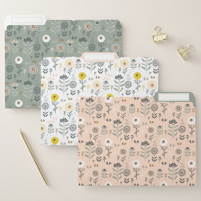 Forest Floral File Folder (Set)