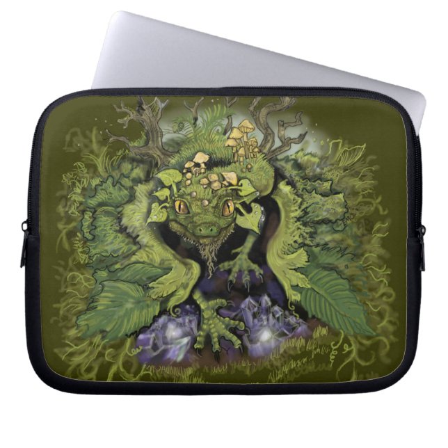 Forest Foliage Dragon~laptop case (Front)