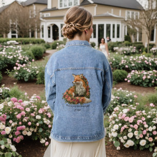 Forest Fox embroidered. Foxes are proof that natu Denim Jacket