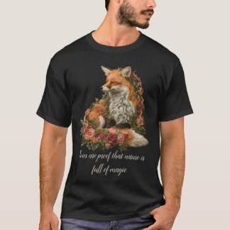 Forest Fox embroidered. Foxes are proof that natu T-Shirt