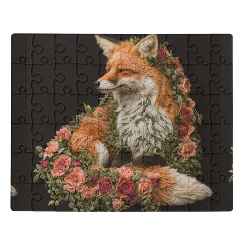 Forest Fox embroidered Puzzle
