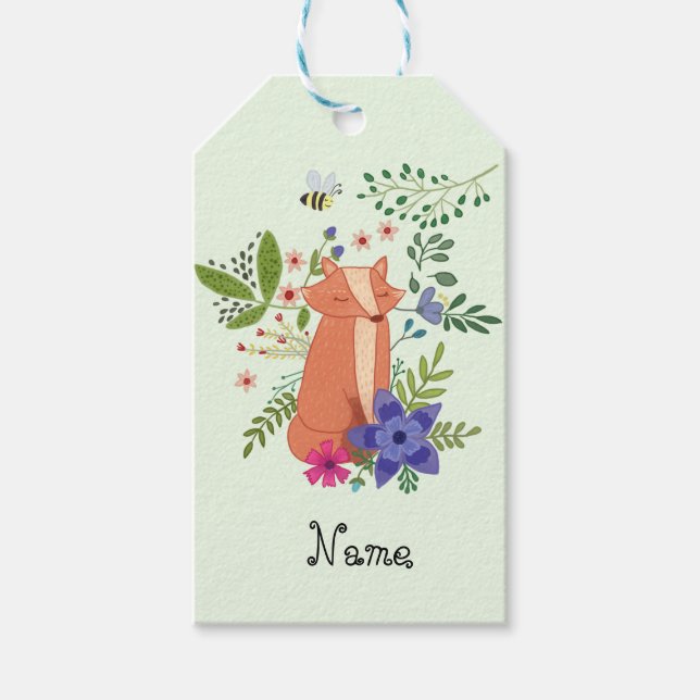 forest fox gift tags (Front)