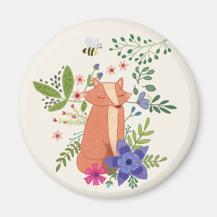 forest fox magnet