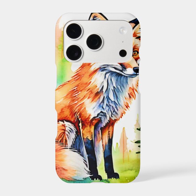 Forest Fox View Design Iphone Case (Back)