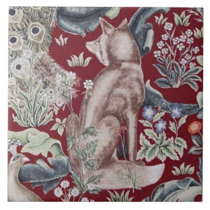 Forest Fox, William Morris Ceramic Tile