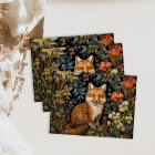 Forest Fox William Morris Cottagecore Decoupage