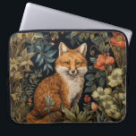 Forest Fox William Morris Cottagecore Floral Laptop Sleeve<br><div class="desc">This exquisite laptop sleeve features a mesmerizing design that brings a whimsical fox amidst a lush forest to life, surrounded by intricate botanical leaves and delicate art nouveau-style florals. It is a thoughtful gift for nature enthusiasts, art lovers, or anyone who appreciates the harmony of the woods and the captivating...</div>