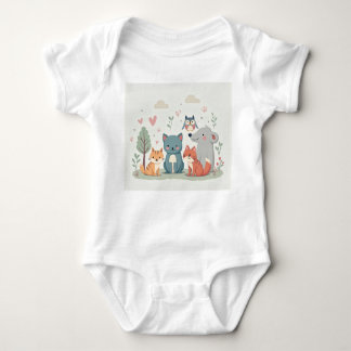Forest Friends - Adorable Baby  Baby Bodysuit