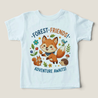Forest Friends Adventure Awaits Toddler T-shirt