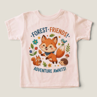 Forest Friends Adventure Awaits Toddler T-shirt