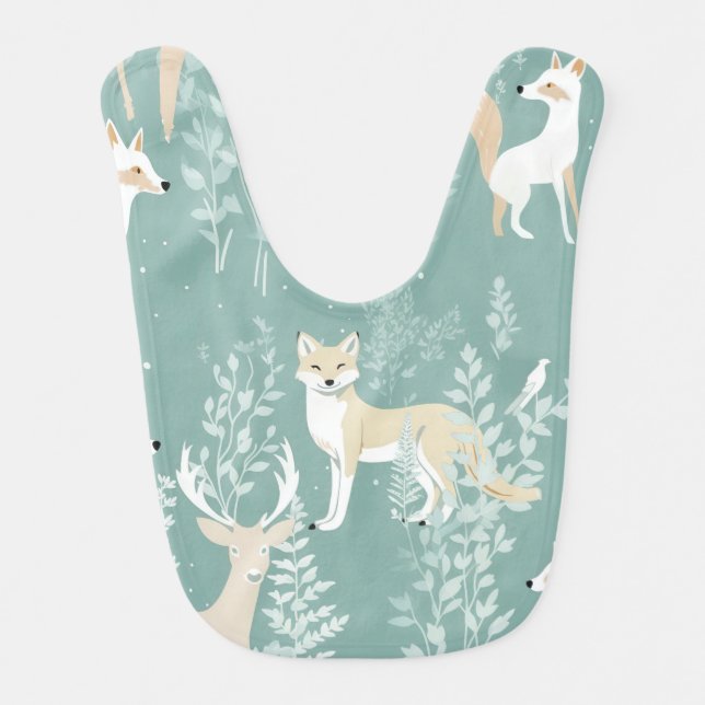Forest Friends Baby Bib (Front)