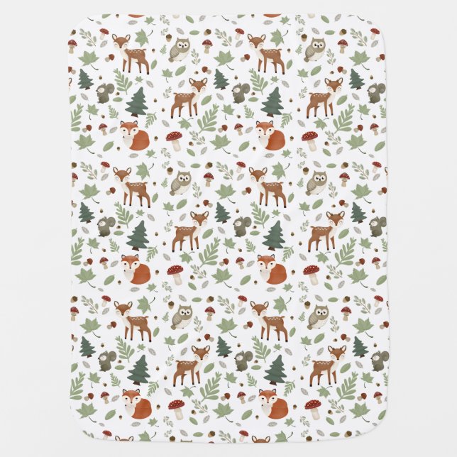 Forest Friends Baby Blanket (Front)