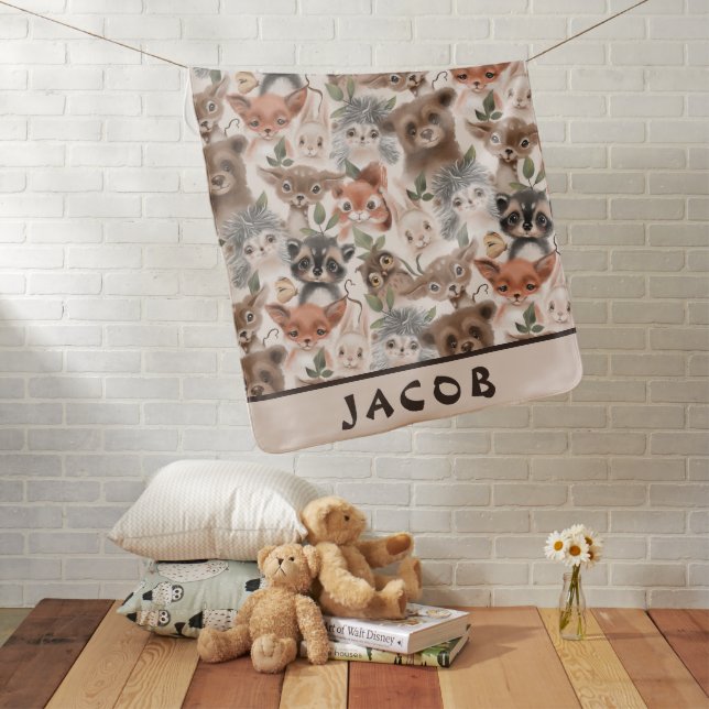 Forest Friends Baby Blanket (In Situ)
