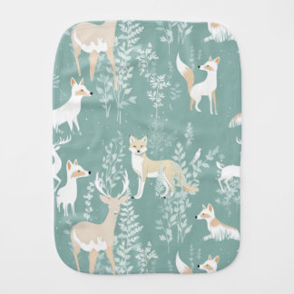 Forest Friends Baby Burp Cloth