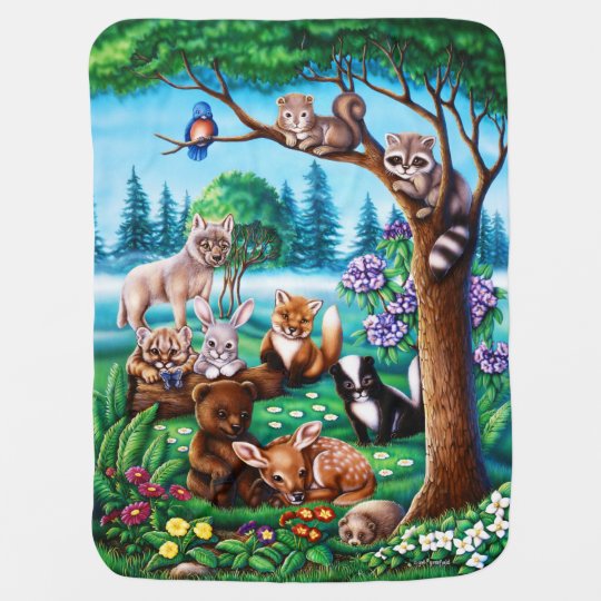 Forest Friends Blanket | Zazzle.com
