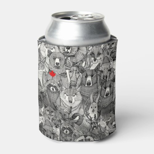 Forest Friends Canada Day Can Cooler