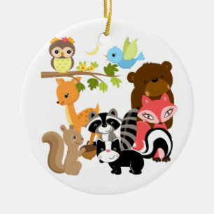 Forest Friends Ceramic Ornament