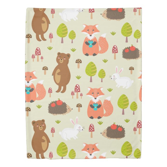 Forest Friends Duvet Cover (Front)