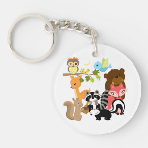Forest Friends Keychain