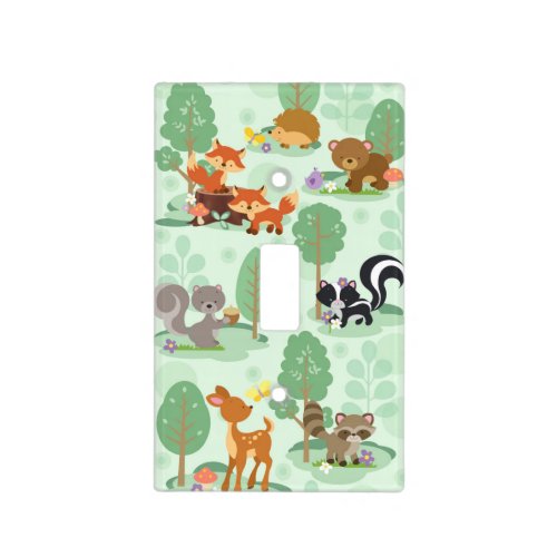Forest Friends Light Switch Cover