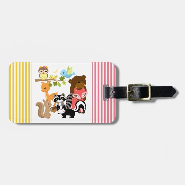 Forest Friends Luggage Tag (Front Horizontal)
