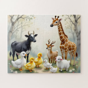 Forest Friends Puzzle – Cute Animal Gathering