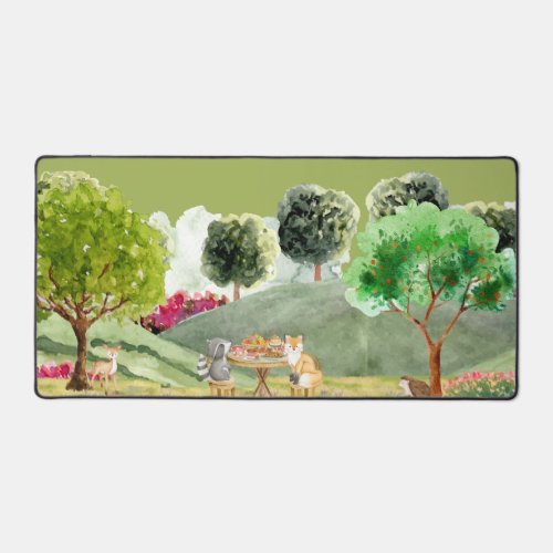 Forest Friends Tea Time Desk Mat