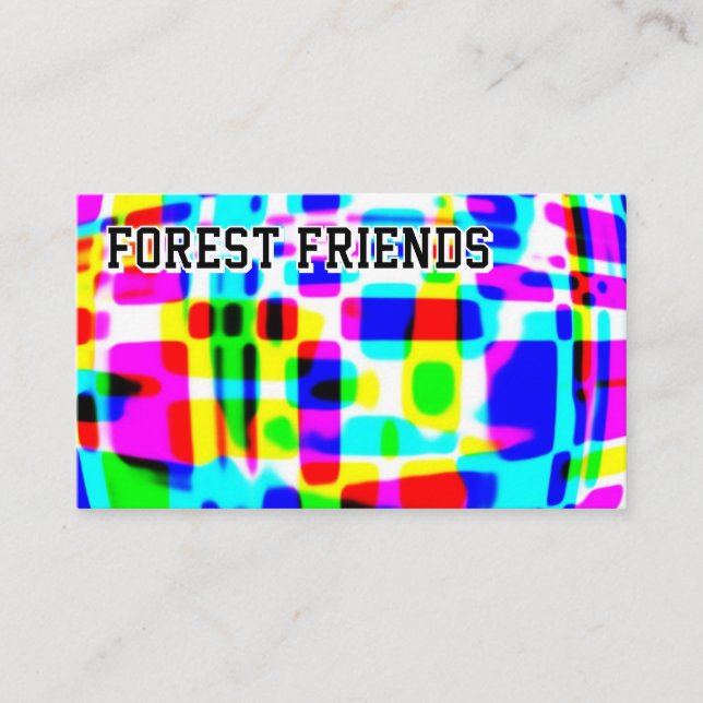 FOREST FRIENDS ( you may change the words ) Business Card (Front)