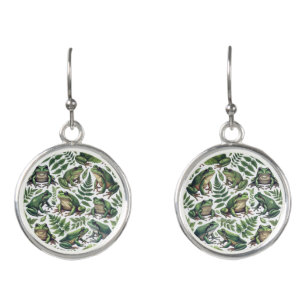 Forest Frogs Mug Earrings