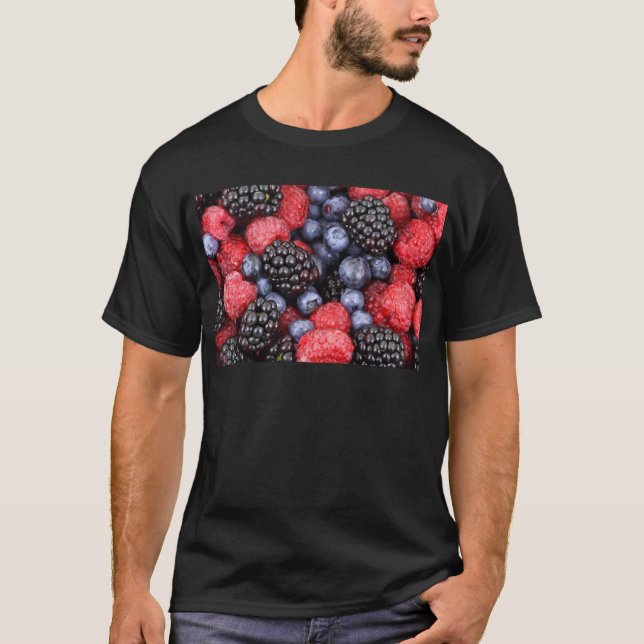 Forest Fruit Background T-Shirt (Front)