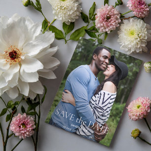 Forest Fun Photo Wedding Save the Date Postcard