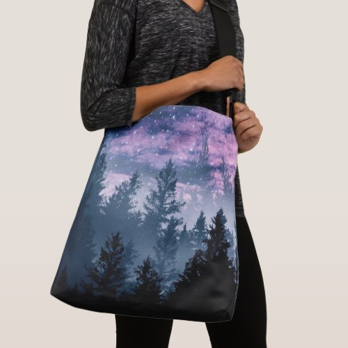 Forest Galaxy Dream 1 wall decor art Crossbody Bag