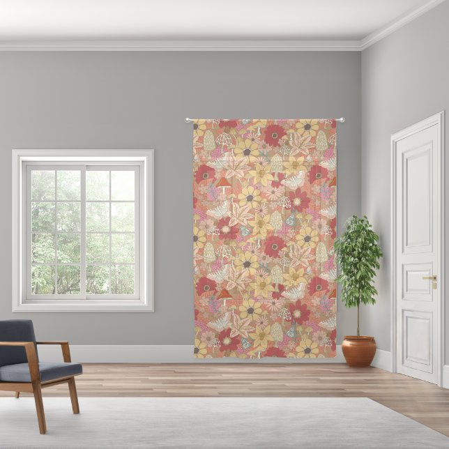 Forest garden sheer curtains (Wide)