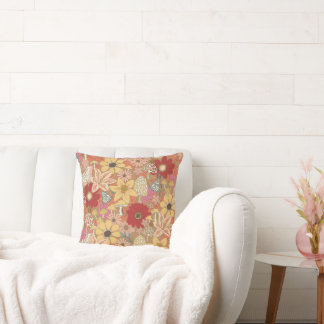 Forest garden throw pillow