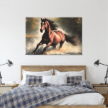 Forest gem horse canvas print