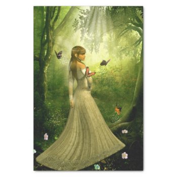 Forest Girl Tissue Paper by CaptainScratch at Zazzle