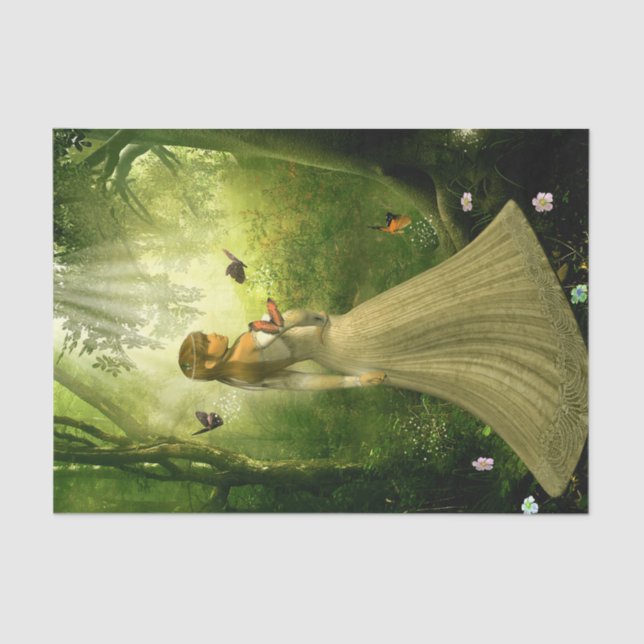 Forest Girl Tissue Paper (Front)